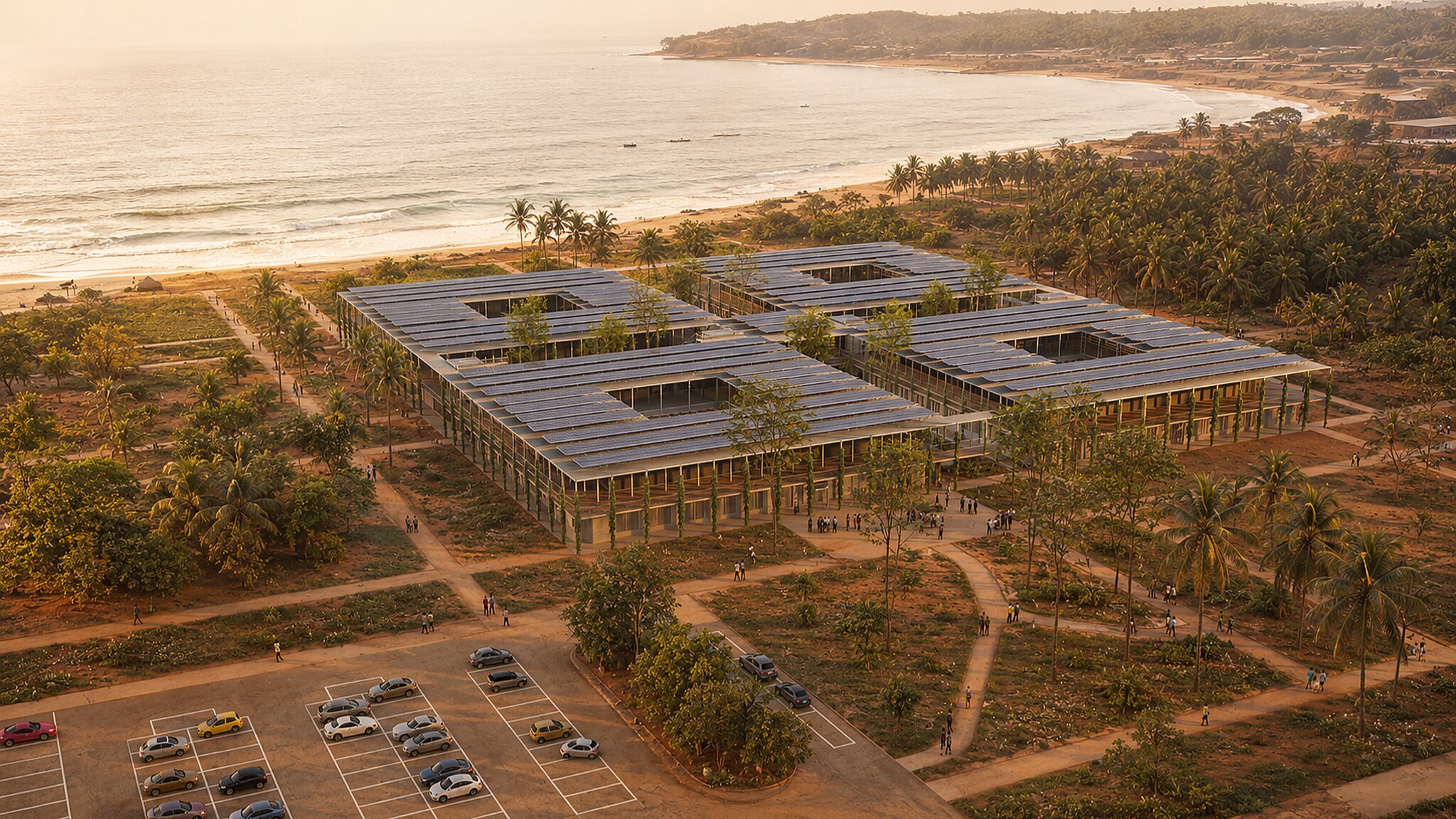 The Sustainable Hospital system adapted to a warm coastal setting